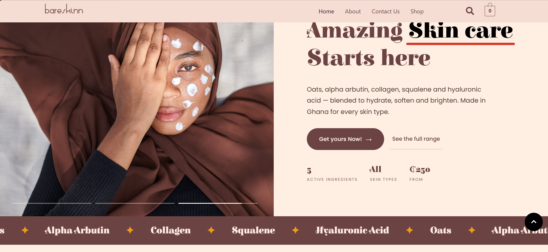 Bareskinn website