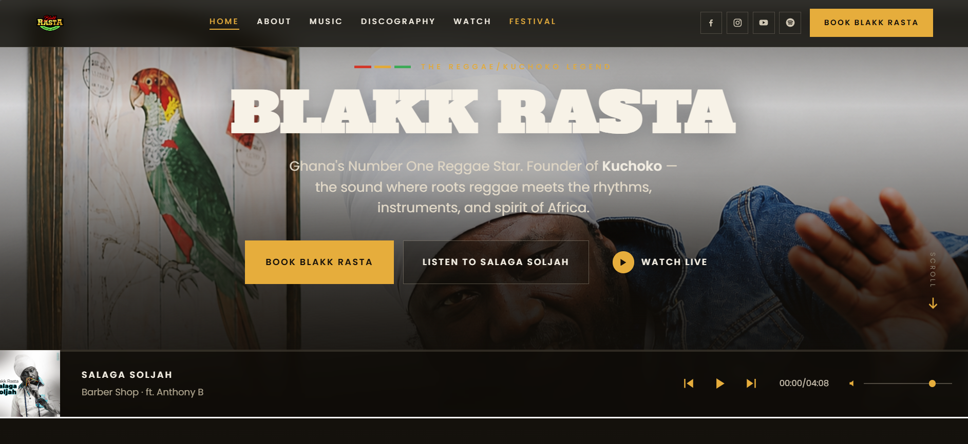 Blakk Rasta website